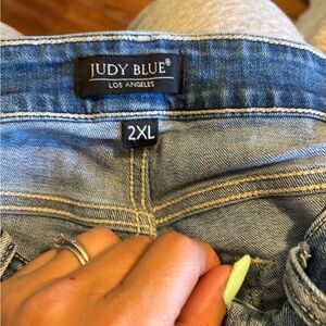 Judy Blue Light Blue Denim Shorts‎